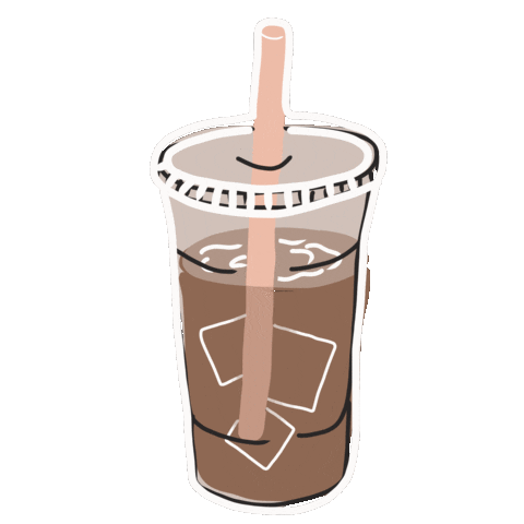 Tatianaariel giphyupload coffee iced coffee tatiana Sticker