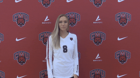 Volleyball Wildcats GIF by CWU Athletics