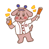 Baseball Celebrating Sticker