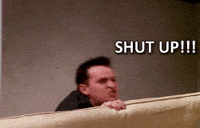 matthew perry shut up GIF