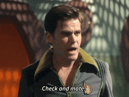 Paul Wesley Checkmate GIF