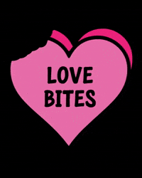Love Bites Candy Heart GIF