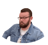 Shocked Man Sticker