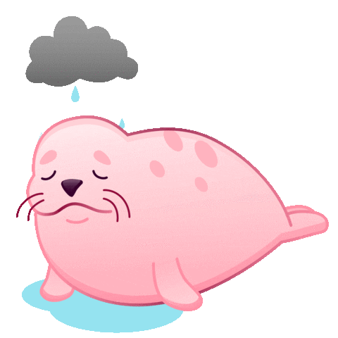 sad pink Sticker by Bare Tree Media