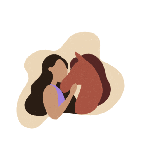 Illustration Horse Sticker by Fundis Reitsport