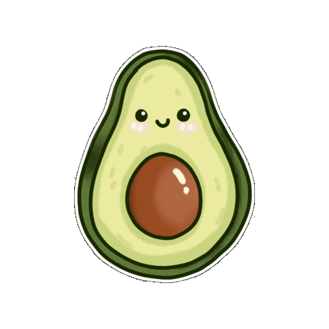Fruit Avocado Sticker