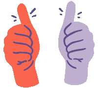 Friends Thumbs Up Sticker by Sam Dubeau