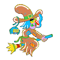 Witch Thumbs Up Sticker by Sam Taylor