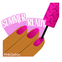PinkGellac beauty ready shine nails Sticker