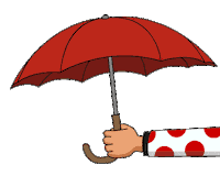Pepephone red rain weather pepe Sticker