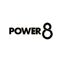 Power8 rainbow trippy power energy Sticker