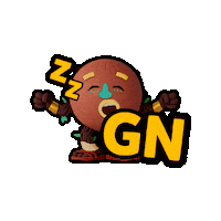 Sleepy Good Night Sticker by Kahunuts