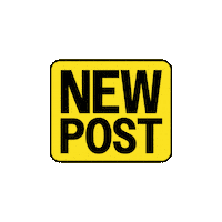 Pink New Post Sticker