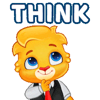 Think About It Sticker by Lucas and Friends by RV AppStudios