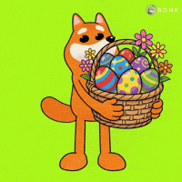 Flowers Easter Basket GIF by BONK