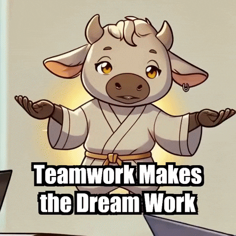 Teamwork Makes The Dream Work GIF by Masterfurdinand