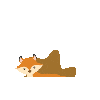 Fox Foxes Sticker by Editions Jocatop