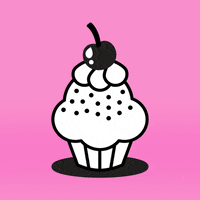 Pink Cupcake GIF by Hannah Nance