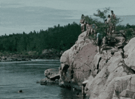 Jump Splash GIF by Archives of Ontario | Archives publiques de l'Ontario