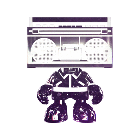 3D Doombox Sticker by ⚡️Superplastic ⚡️