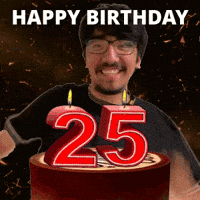 25Th Birthday GIF