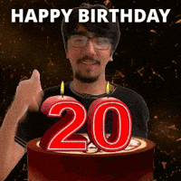 20 Years Old 20Th Birthday GIF
