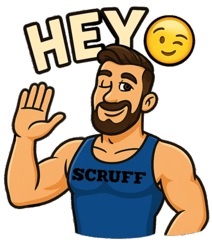 Woof Scrufflatino Sticker by SCRUFF