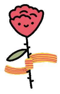 Sant Jordi Rosa Sticker