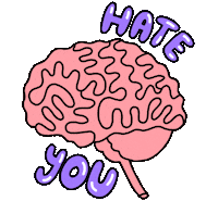 angry hate you Sticker by idilkeysan