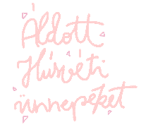Pink Text Sticker by saroltabodo