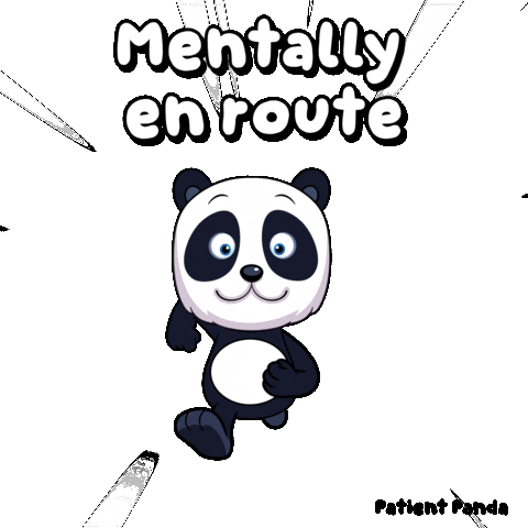 En Route Panda Sticker by VeeFriends