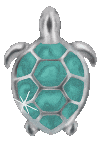 Turtle Turquoise Sticker by Oevaali Art Shop