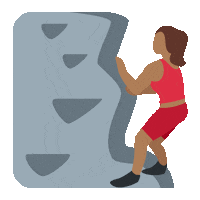 emojivid woman emoji climbing activity Sticker