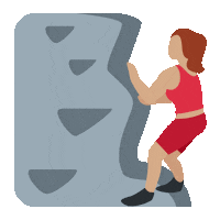 emojivid woman emoji climbing activity Sticker