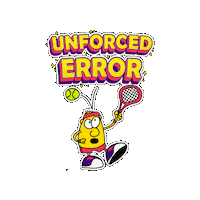 Tennis Fail Sticker by Chad Strawderman