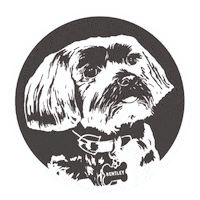 Puppy Barista Sticker by Von Burke Studios