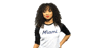 baseball dancer Sticker by Miami Marlins