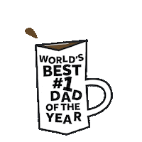 Fathers Day Coffee Sticker by Ethan Barnowsky