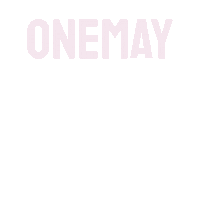 ONEMAYcouture logo pink animated tshirt Sticker