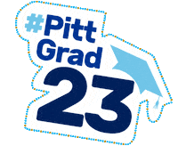Pitt Panthers Graduation Sticker by University of Pittsburgh