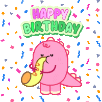 Feliz Cumple Happy Birthday Sticker by DINOSALLY