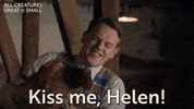 Kiss Me Chicken GIF by All Creatures Great And Small