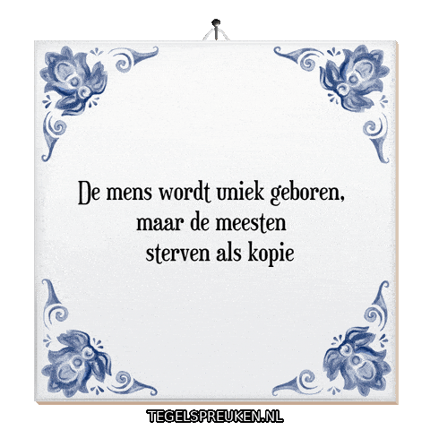 Nl Wijsheid Sticker by Tegelspreuken.nl