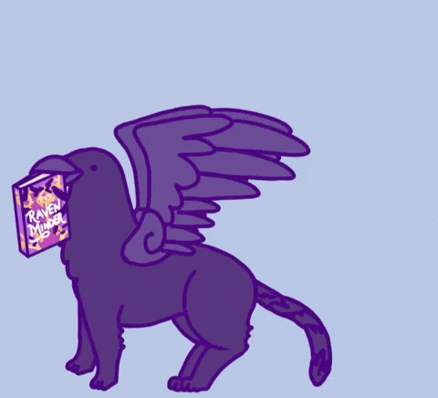 Raven Bookworm GIF