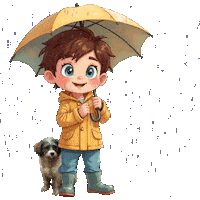 Its Pouring Heavy Rain Sticker