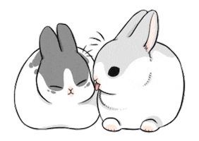 Rabbit Comfort Sticker by YUKIJI