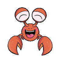 Summer Crab Sticker
