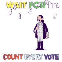 Be Patient Election 2020 Sticker by Creative Courage