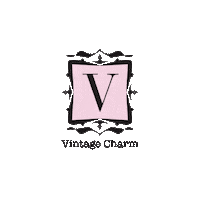 vintagecharm vintage charm vintage charm shopvc Sticker