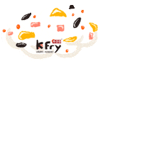 Christmas Raining Sticker by K Fry My